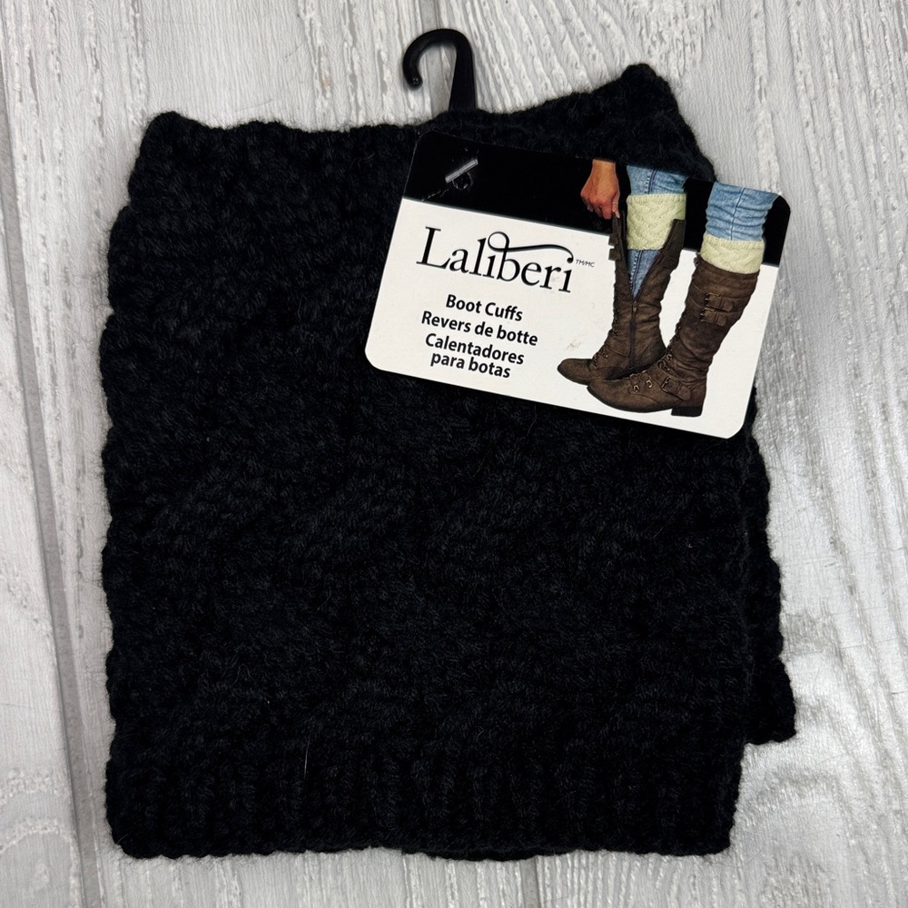 NEW Black Boot cuffs, knit. Laliberi